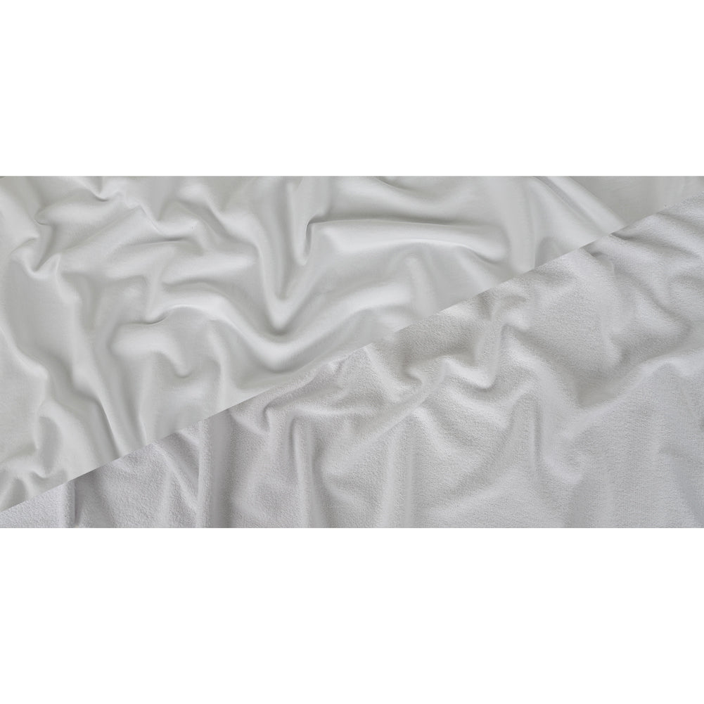 Cotton French Terry Knit - White - Elida Collection Cotton French Terry Knit - White - Elida Collection