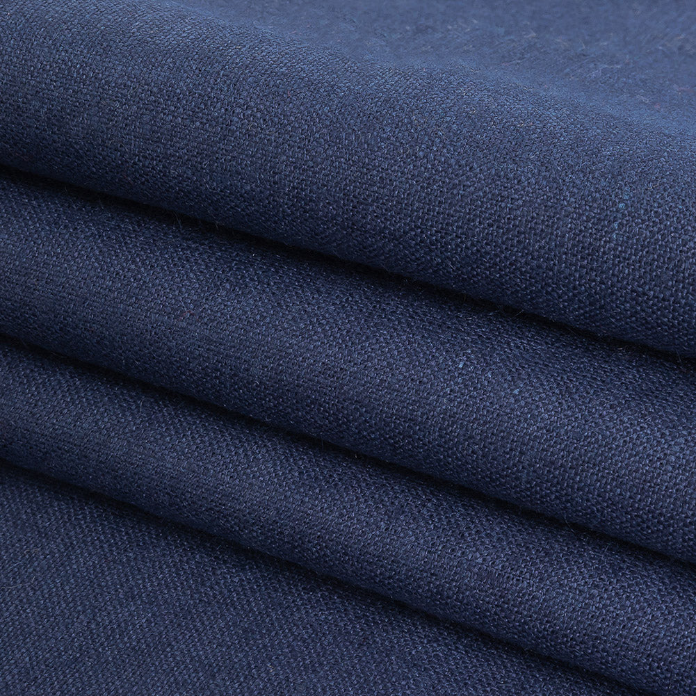 Grasmere Mood Indigo Medium Weight Linen Woven - Detail Grasmere Mood Indigo Medium Weight Linen Woven - Detail