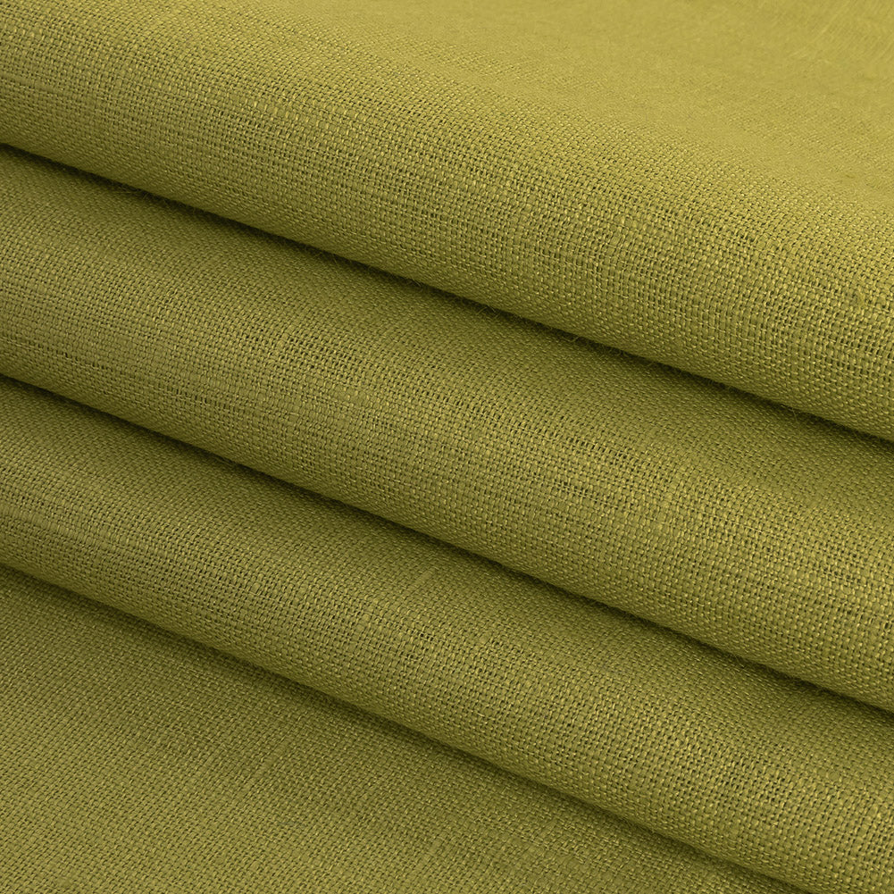 Medium Weight Linen Woven - Lime - Grasmere Collection Detail Medium Weight Linen Woven - Lime - Grasmere Collection Detail
