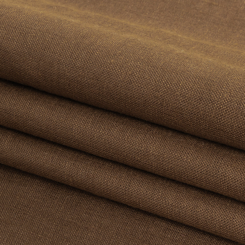 Grasmere Light Brown Medium Weight Linen Woven - Detail Grasmere Light Brown Medium Weight Linen Woven - Detail