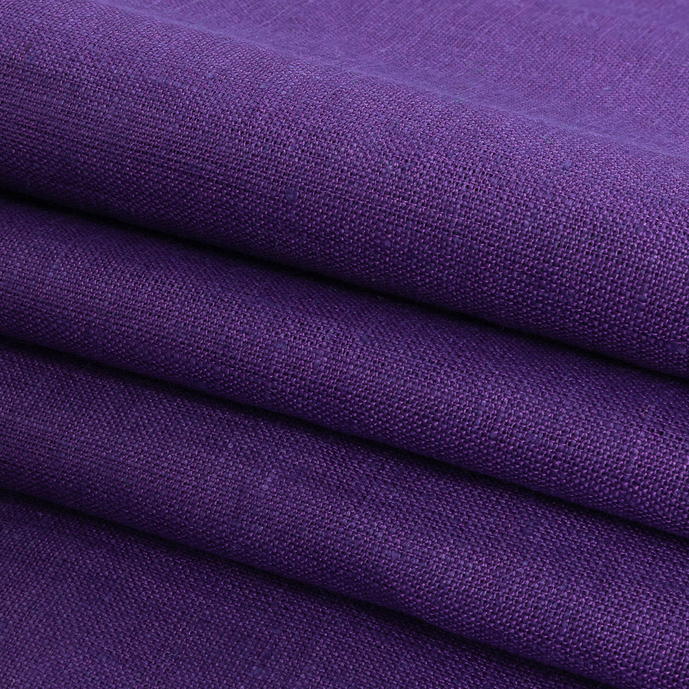 Medium Weight Linen Woven - Prism Violet - Grasmere Collection Detail Medium Weight Linen Woven - Prism Violet - Grasmere Collection Detail