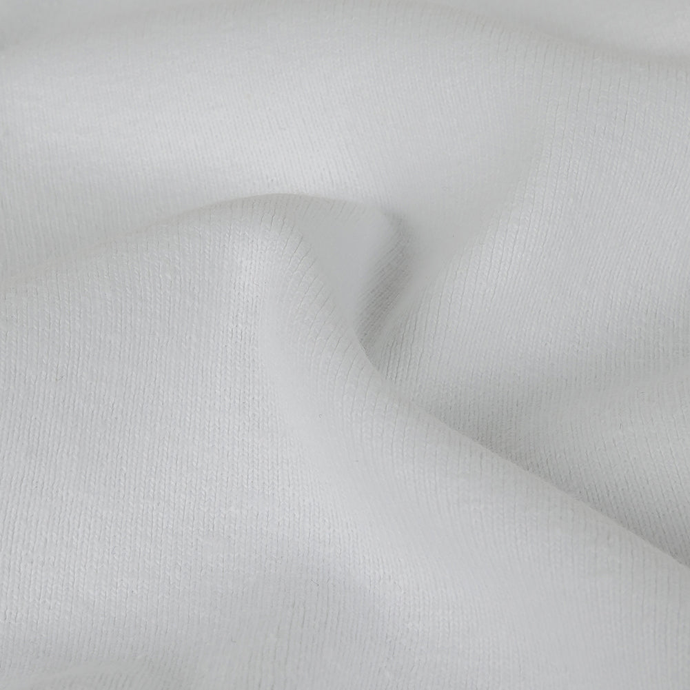 Cotton Tubular 1x1 Rib Knit - White - Delia Collection Detail Cotton Tubular 1x1 Rib Knit - White - Delia Collection Detail