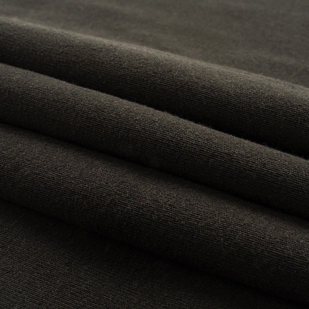 Cotton Tubular 1x1 Rib Knit - Black - Delia Collection Folded Cotton Tubular 1x1 Rib Knit - Black - Delia Collection Folded