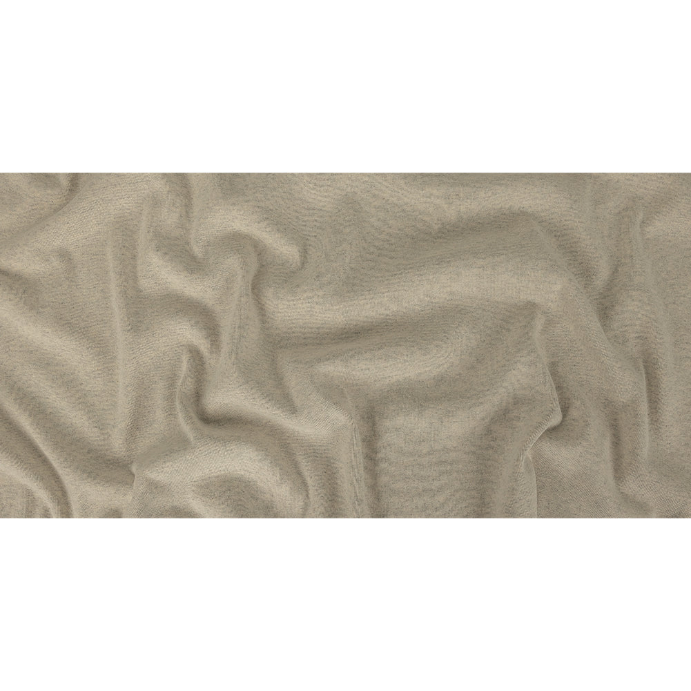 Heathered Moonbeam and Quarry Tubular Cotton 1x1 Rib Knit - Full Heathered Moonbeam and Quarry Tubular Cotton 1x1 Rib Knit - Full
