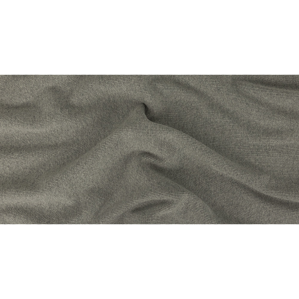 Heathered Gray Tubular Cotton 2x2 Rib Knit - Full Heathered Gray Tubular Cotton 2x2 Rib Knit - Full