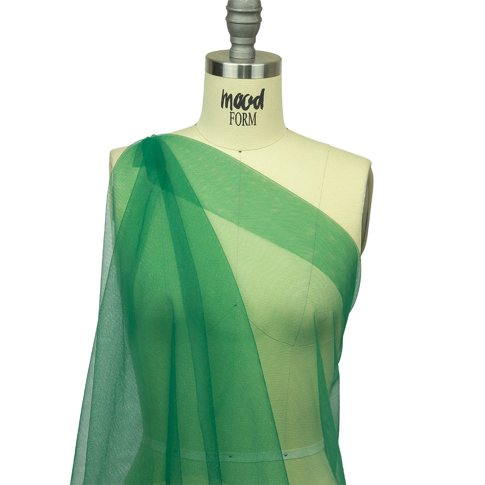 Emerald Leonardo Soft Nylon Tulle - Detail Emerald Leonardo Soft Nylon Tulle - Detail