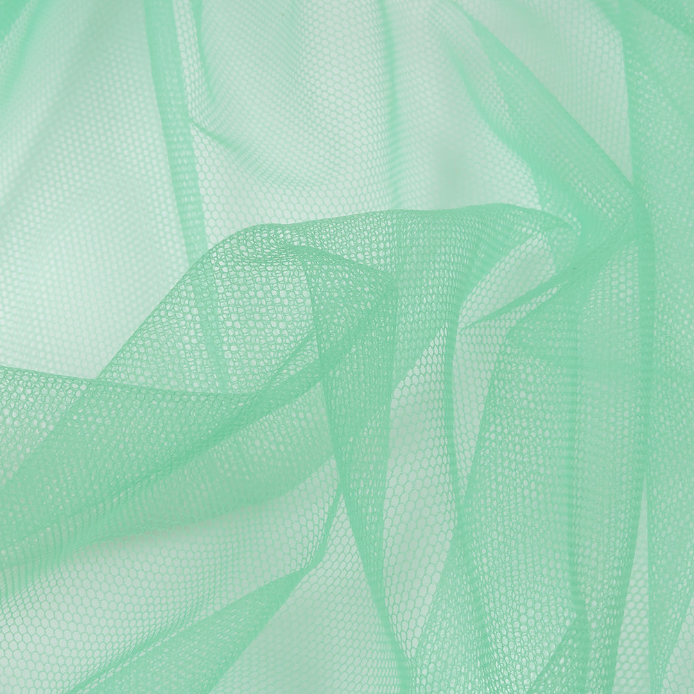 Biscay Green Leonardo Soft Nylon Tulle - Folded Biscay Green Leonardo Soft Nylon Tulle - Folded