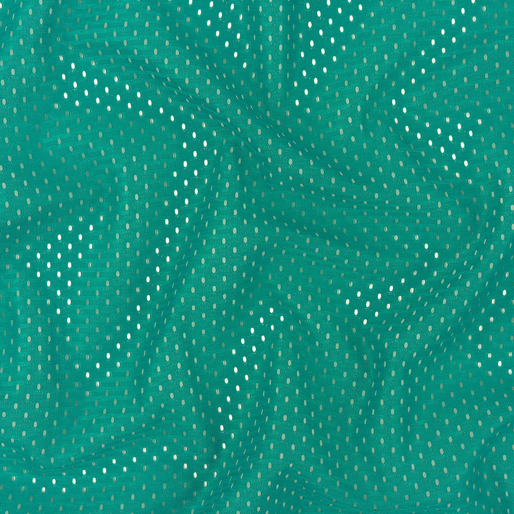 Polyester Athletic Mesh - Teal Blue - Heracles Collection Polyester Athletic Mesh - Teal Blue - Heracles Collection