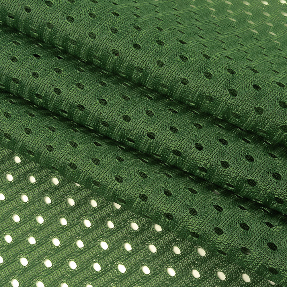 Heracles Hunter Green Polyester Athletic Mesh - Detail Heracles Hunter Green Polyester Athletic Mesh - Detail