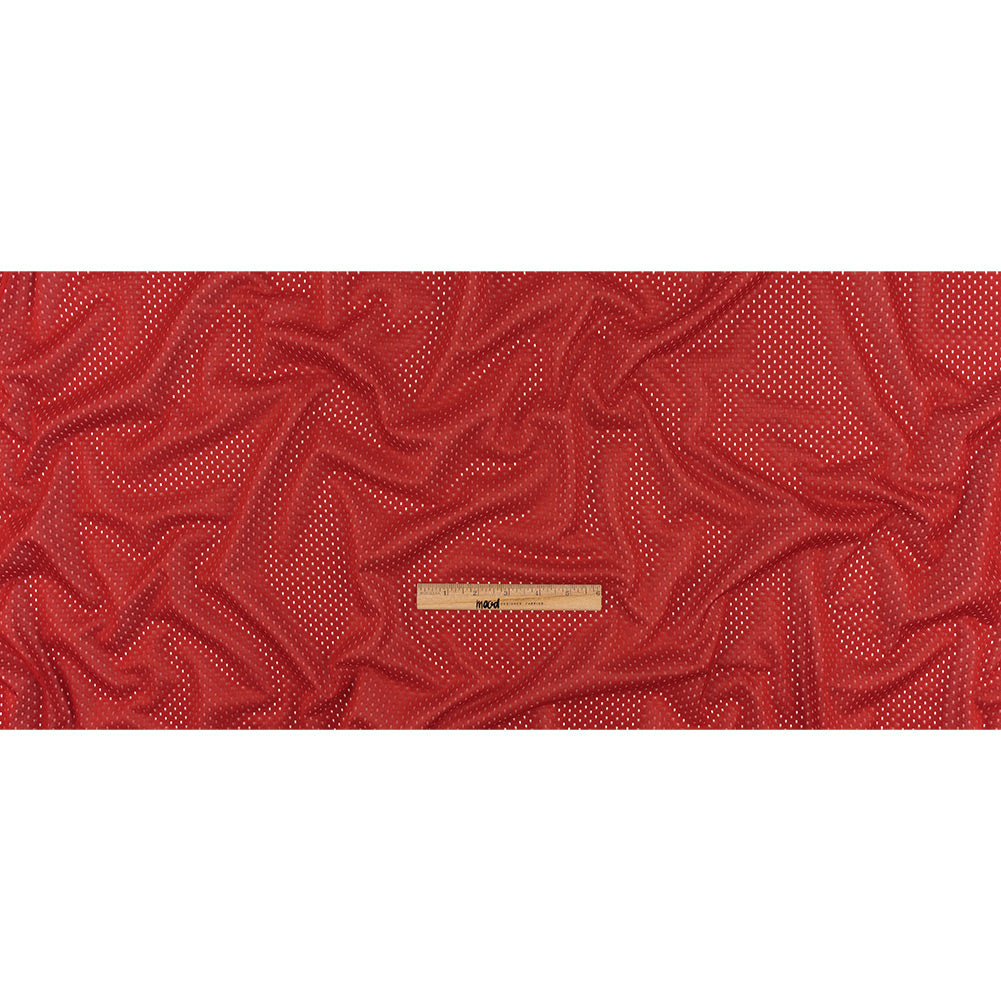 Heracles Haute Red Polyester Athletic Mesh - Folded Heracles Haute Red Polyester Athletic Mesh - Folded