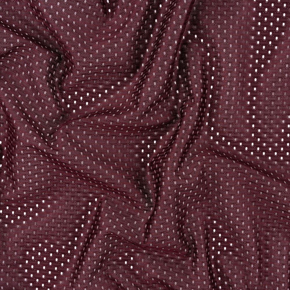 Polyester Athletic Mesh - Maroon Banner - Heracles Collection Polyester Athletic Mesh - Maroon Banner - Heracles Collection