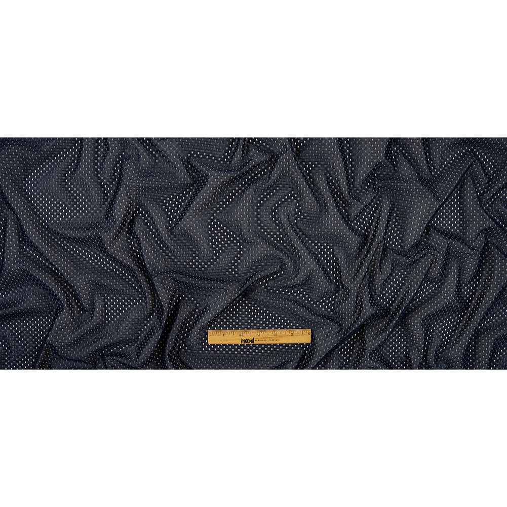 Heracles Navy Polyester Athletic Mesh - Folded Heracles Navy Polyester Athletic Mesh - Folded