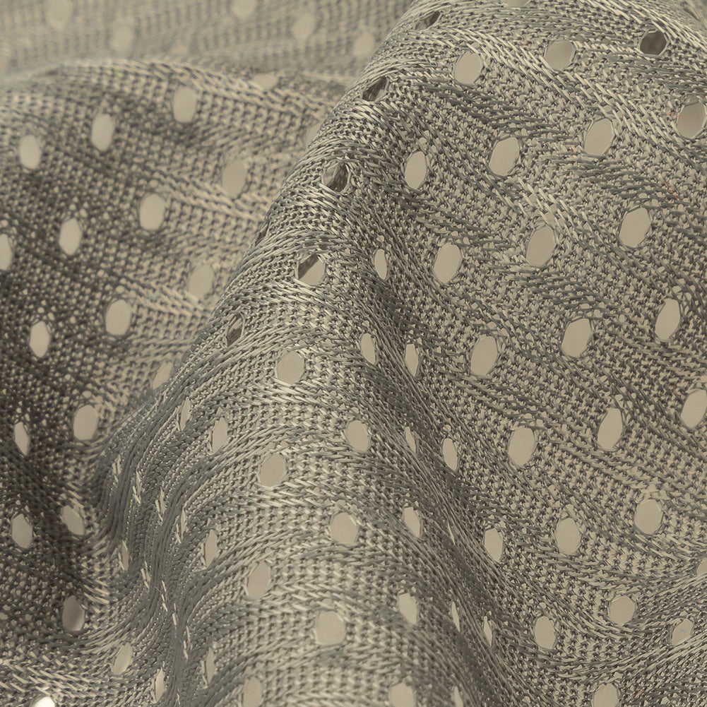 Polyester Athletic Mesh - Charcoal - Heracles Collection Full Polyester Athletic Mesh - Charcoal - Heracles Collection Full