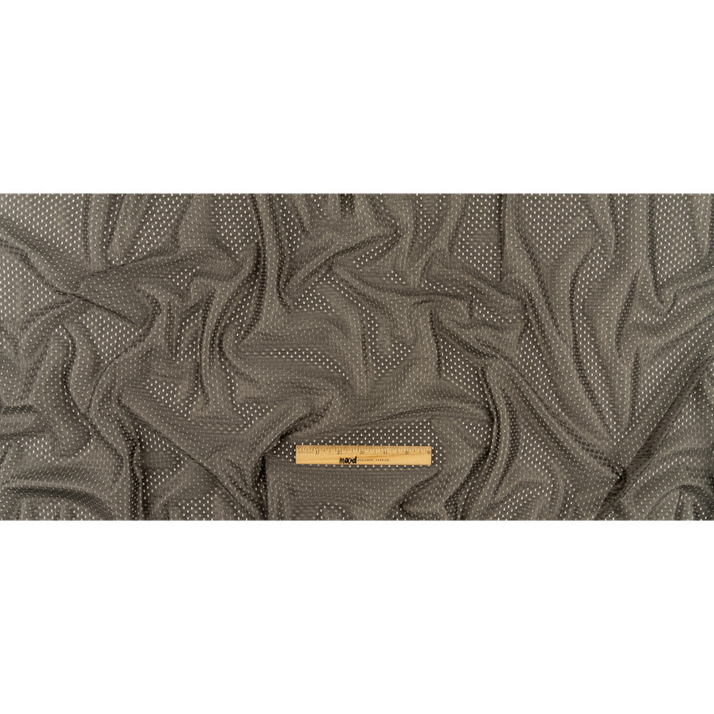 Polyester Athletic Mesh - Taupe - Heracles Collection Folded Polyester Athletic Mesh - Taupe - Heracles Collection Folded