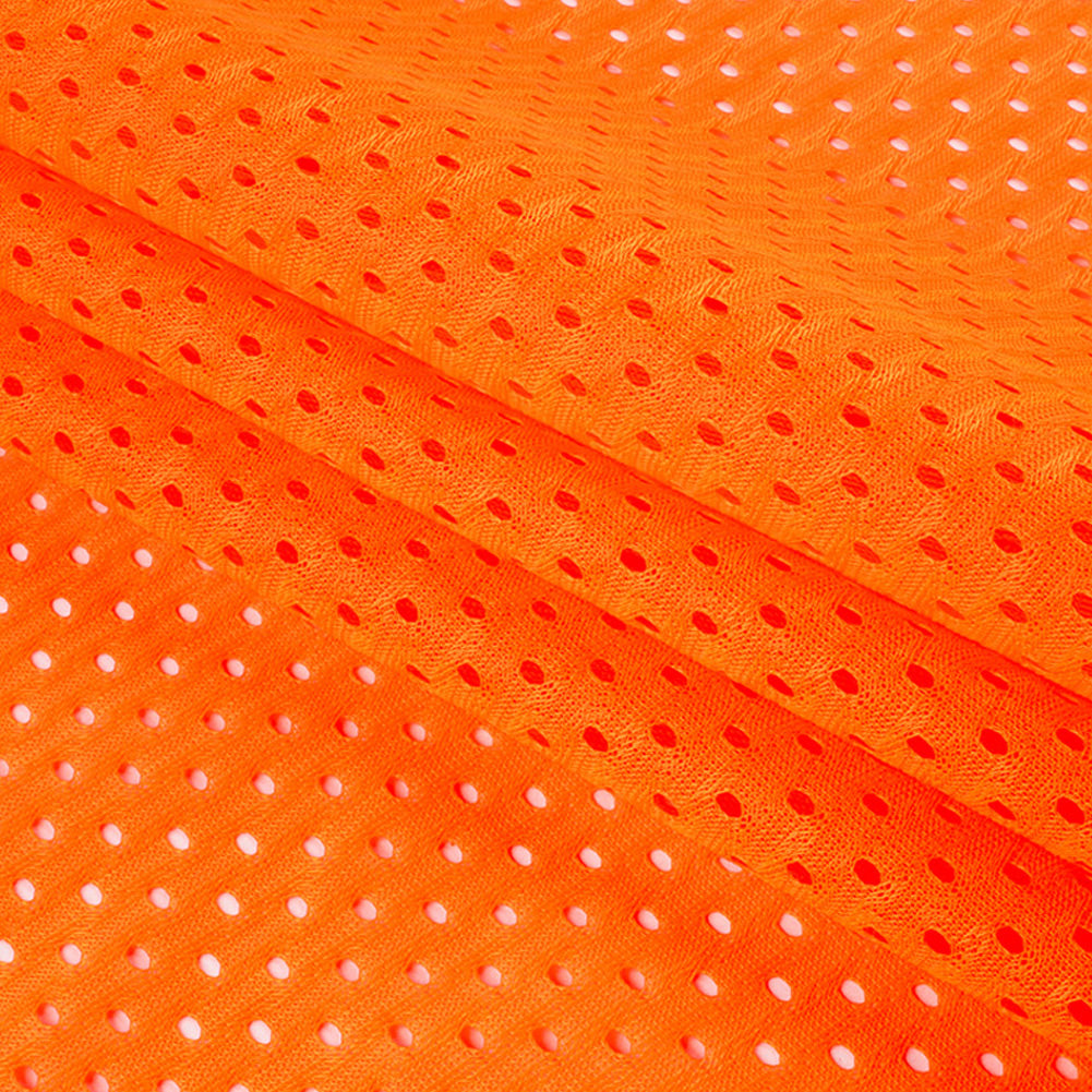Heracles Shocking Orange Polyester Athletic Mesh - Detail Heracles Shocking Orange Polyester Athletic Mesh - Detail