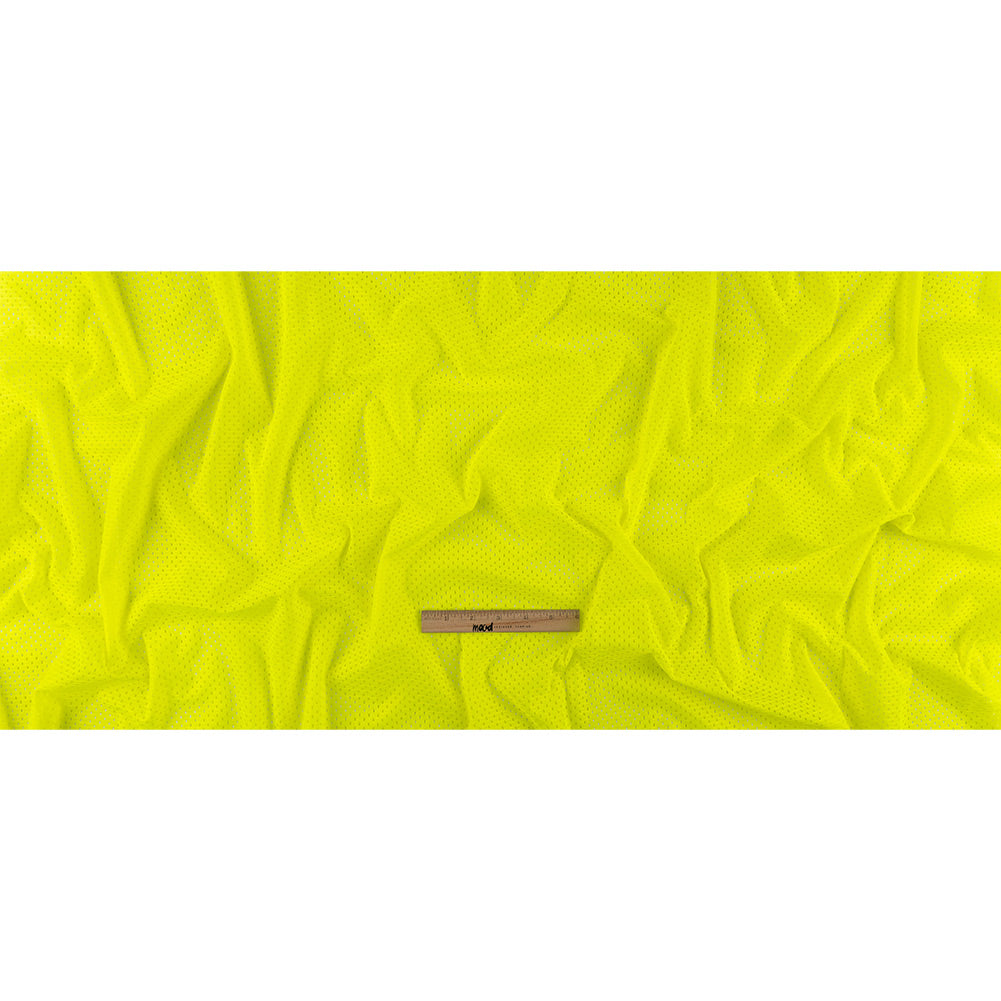 Heracles Safety Yellow Polyester Athletic Mesh - Folded Heracles Safety Yellow Polyester Athletic Mesh - Folded