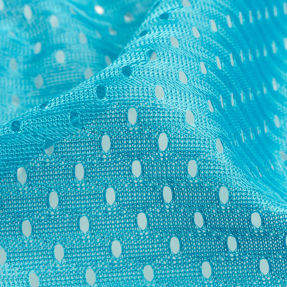 Heracles Turquoise Polyester Athletic Mesh - Full Heracles Turquoise Polyester Athletic Mesh - Full