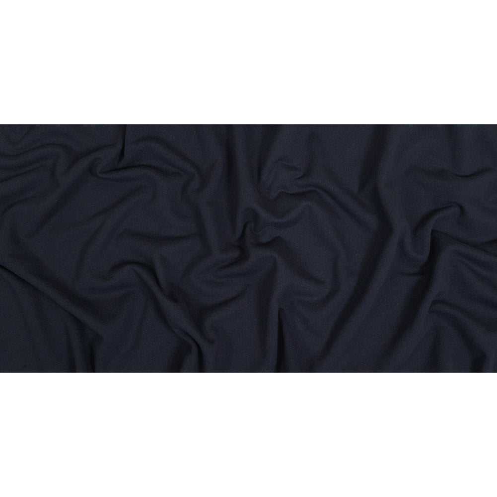 Cotton Fleece Backed Jersey - Navy - Leida Collection Full Cotton Fleece Backed Jersey - Navy - Leida Collection Full