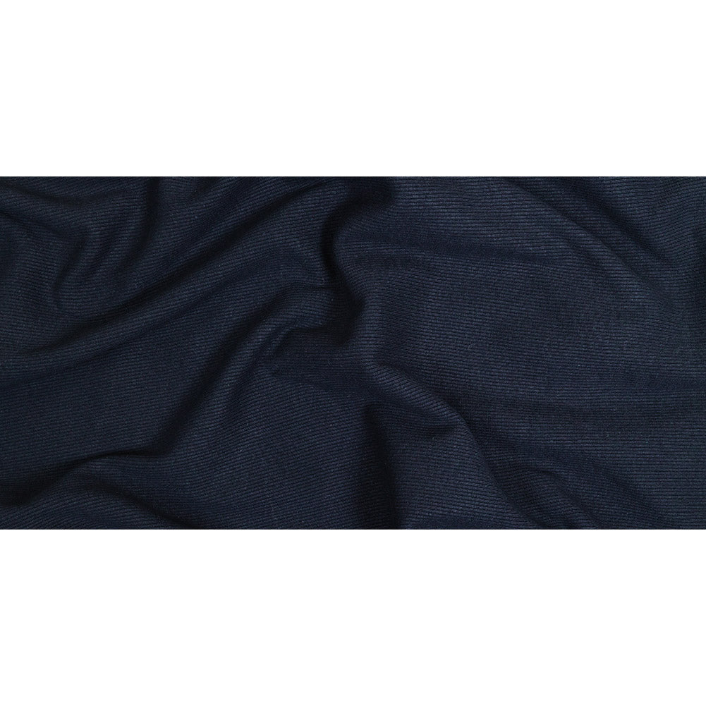 Cotton Tubular 2x2 Rib Knit - Navy - Adile Collection Full Cotton Tubular 2x2 Rib Knit - Navy - Adile Collection Full