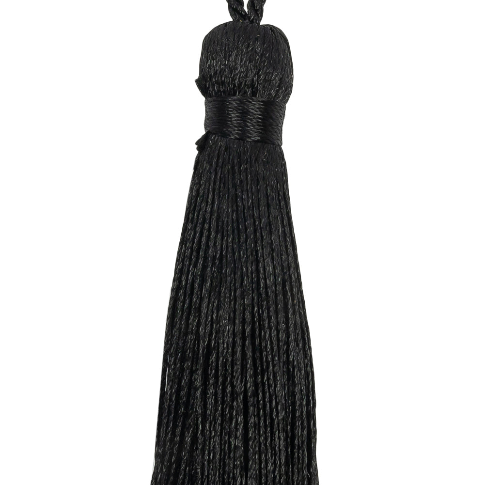 3.5" Black Basic Tassel - Detail 3.5" Black Basic Tassel - Detail