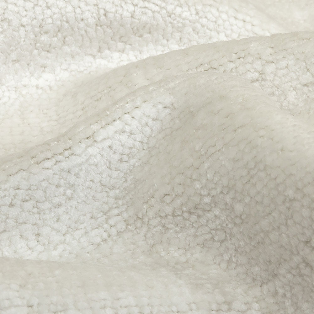 Snow White Acrylic and Polyester Upholstery Chenille - Detail