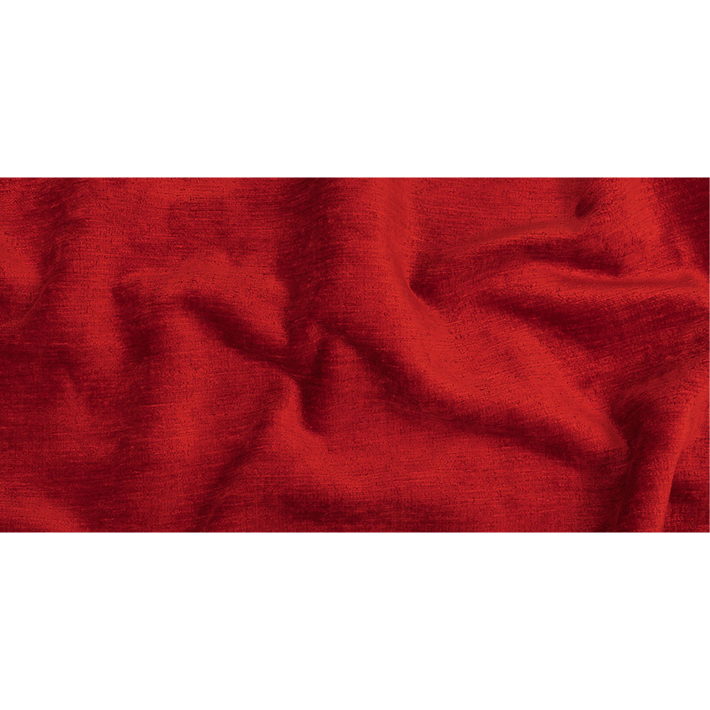 Red Acrylic and Polyester Upholstery Chenille Full Red Acrylic and Polyester Upholstery Chenille Full