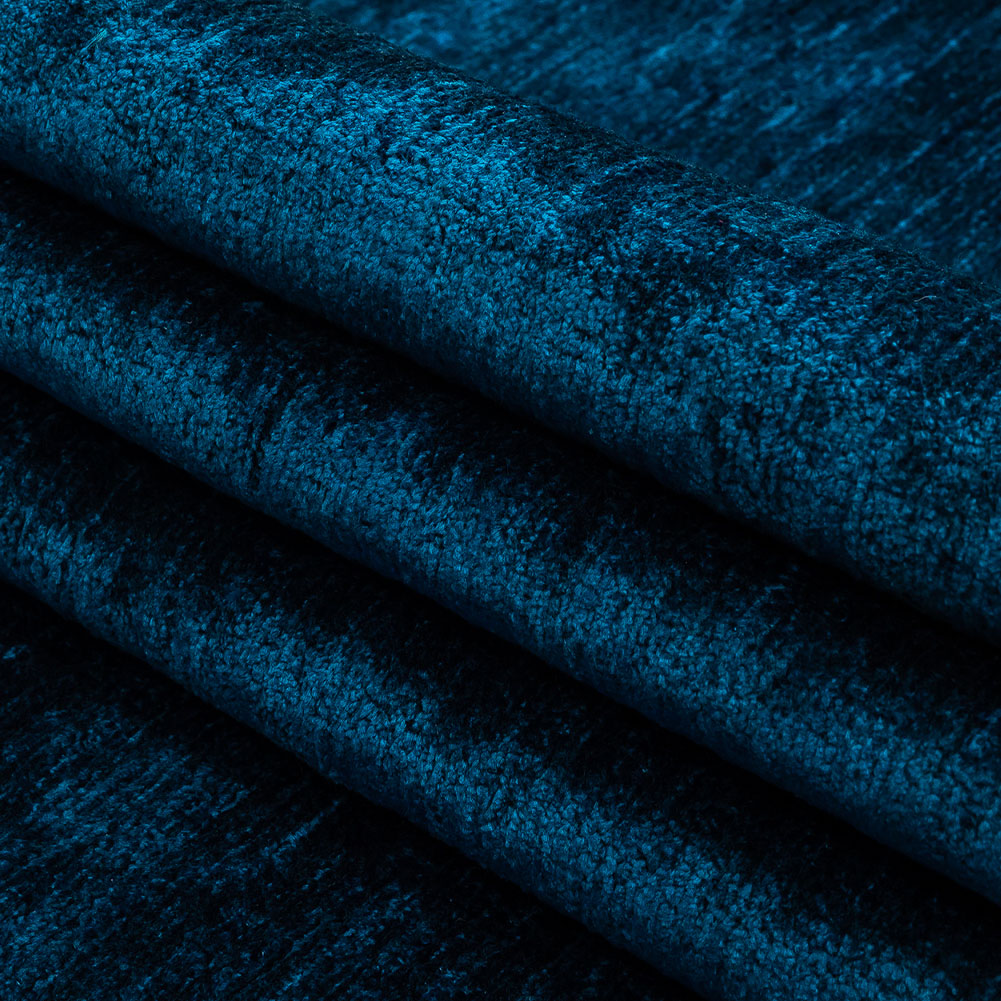 Blue Bayou Acrylic and Polyester Upholstery Chenille - Folded Blue Bayou Acrylic and Polyester Upholstery Chenille - Folded