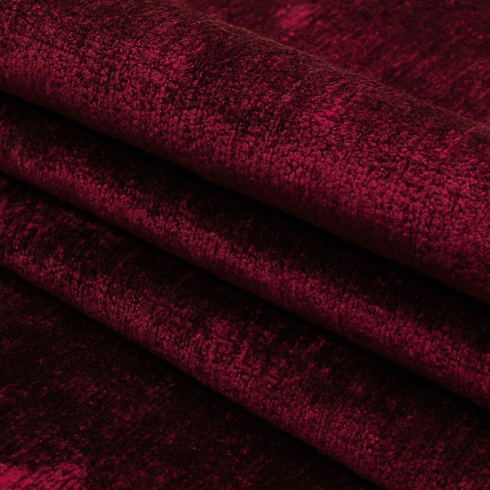 Ultra Magenta Acrylic and Polyester Upholstery Chenille Folded Ultra Magenta Acrylic and Polyester Upholstery Chenille Folded