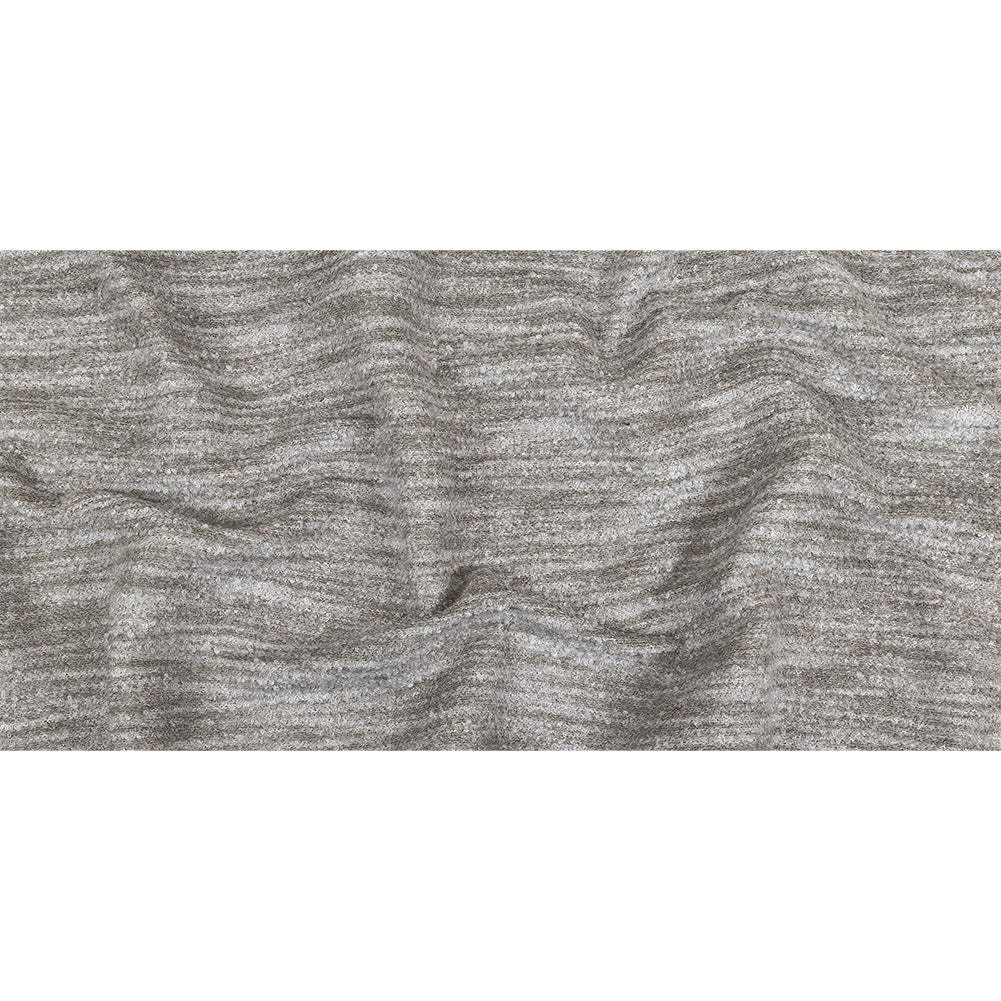 Pebble Striated Acrylic and Cotton Boucle with Tan Woven Backing - Full Pebble Striated Acrylic and Cotton Boucle with Tan Woven Backing - Full
