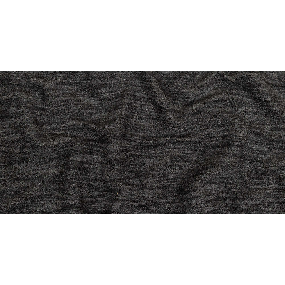 Onyx Striated Upholstery Boucle with Tan Woven Backing - Full Onyx Striated Upholstery Boucle with Tan Woven Backing - Full
