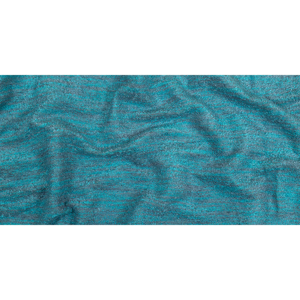 Sky Striated Acrylic and Cotton Boucle with Tan Woven Backing - Full Sky Striated Acrylic and Cotton Boucle with Tan Woven Backing - Full