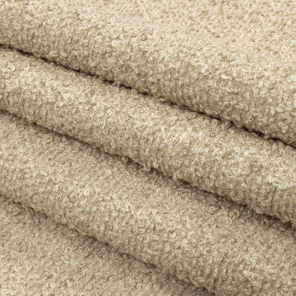 Mineral Tactile Blended Wool Boucle Folded Mineral Tactile Blended Wool Boucle Folded
