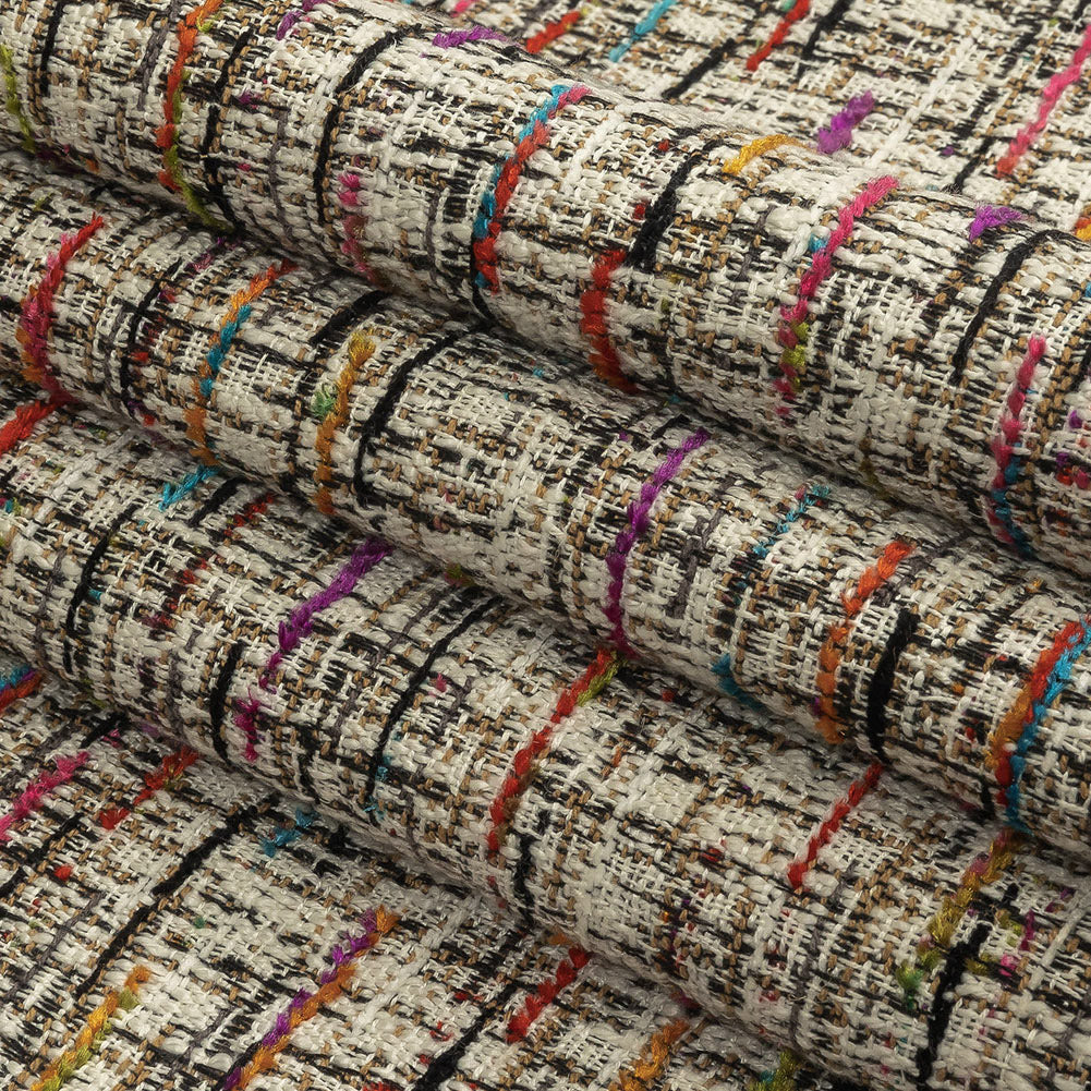 Prism Viscose, Cotton and Linen Chenille Tweed - Folded Prism Viscose, Cotton and Linen Chenille Tweed - Folded