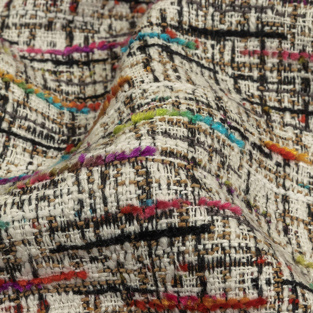Prism Viscose, Cotton and Linen Chenille Tweed - Detail Prism Viscose, Cotton and Linen Chenille Tweed - Detail