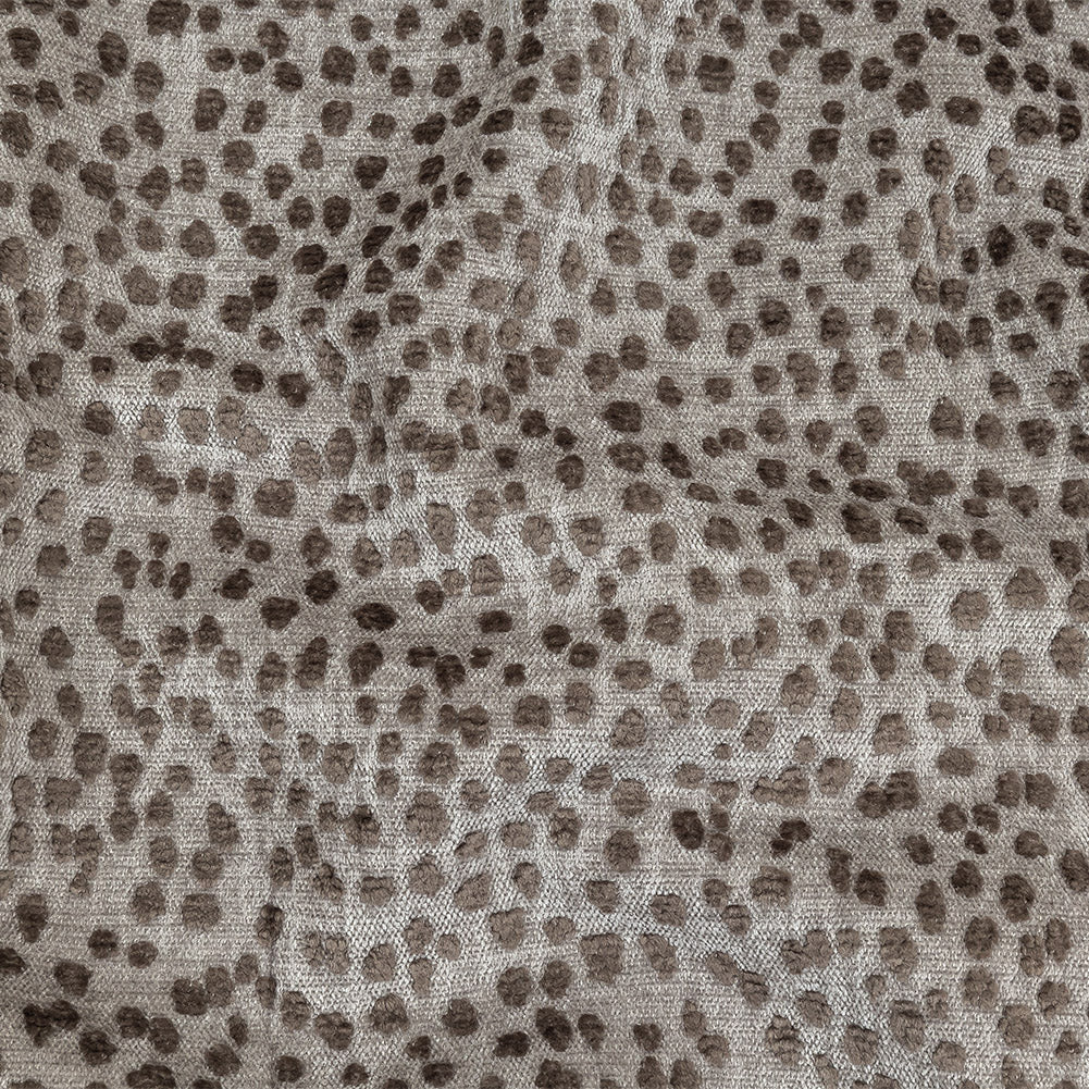 Taupe Raised Spots Acrylic Chenille Woven Taupe Raised Spots Acrylic Chenille Woven