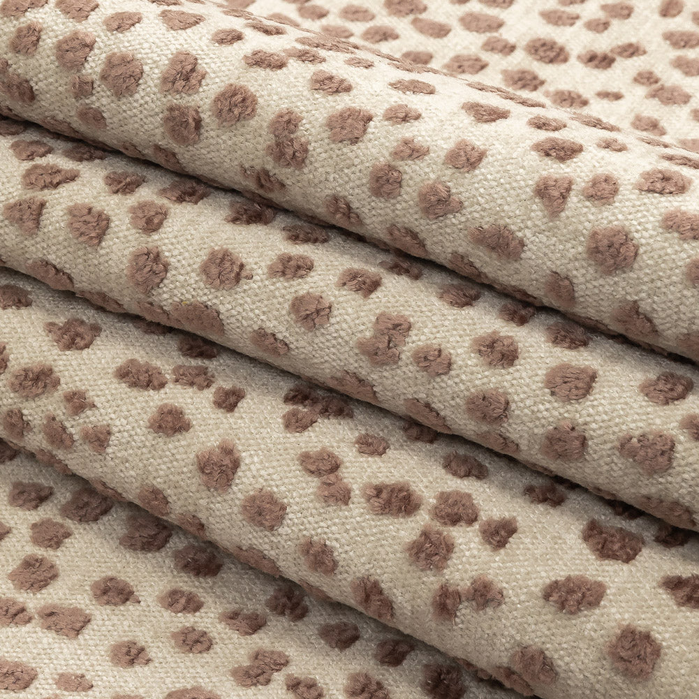 Rosewater Raised Spots Acrylic Chenille Woven - Folded Rosewater Raised Spots Acrylic Chenille Woven - Folded