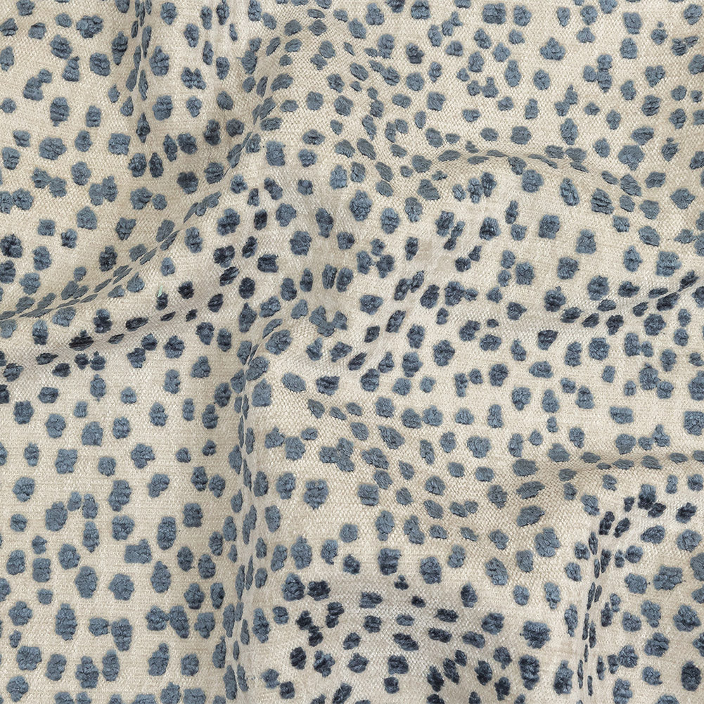 Azul Raised Spots Acrylic Chenille Woven Azul Raised Spots Acrylic Chenille Woven