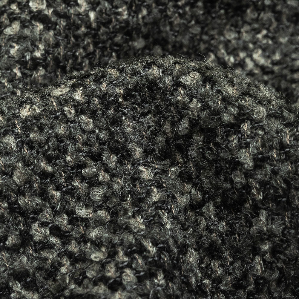 Onyx Tweedy Upholstery Boucle - Detail Onyx Tweedy Upholstery Boucle - Detail