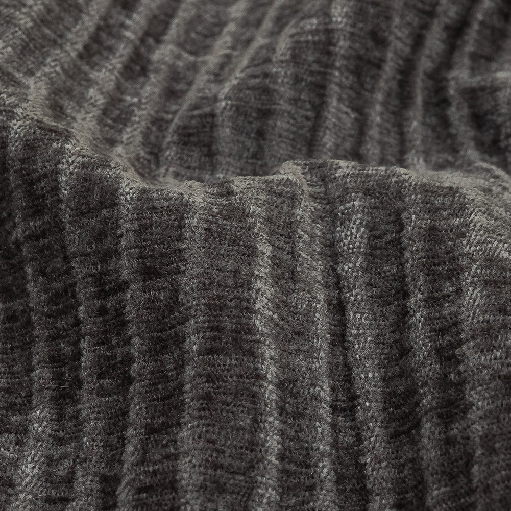 Steel Ribbed Polyester Chenille Woven Detail Steel Ribbed Polyester Chenille Woven Detail