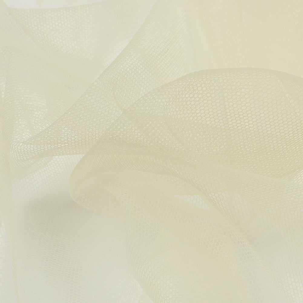 Soft Nylon Tulle - Transparent Yellow - Leonardo Collection Folded Soft Nylon Tulle - Transparent Yellow - Leonardo Collection Folded