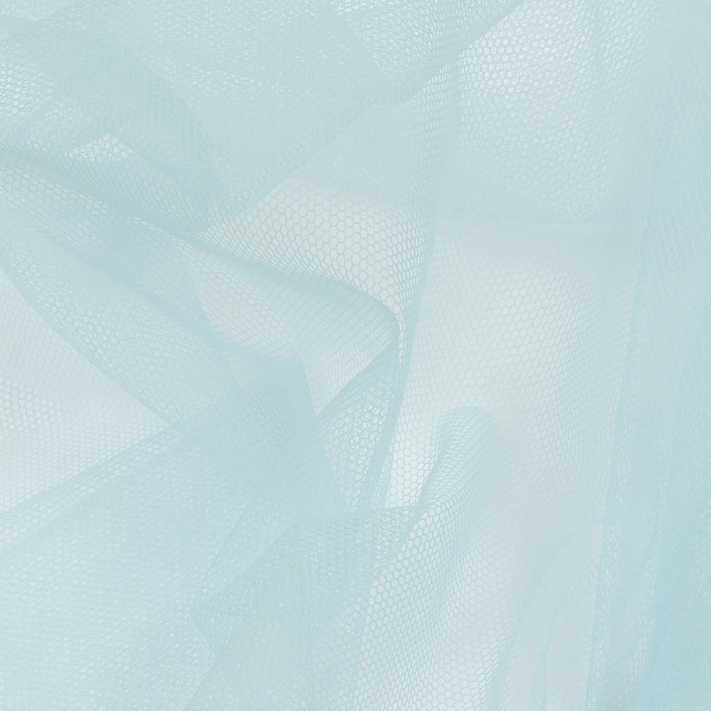 Soft Nylon Tulle - Light Blue - Leonardo Collection Folded Soft Nylon Tulle - Light Blue - Leonardo Collection Folded