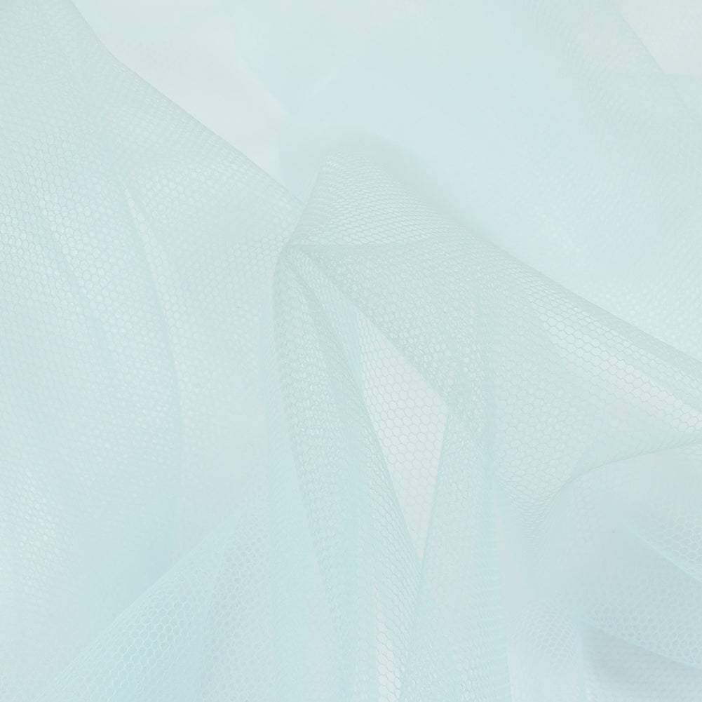 Baby Blue Leonardo Soft Nylon Tulle - Folded Baby Blue Leonardo Soft Nylon Tulle - Folded