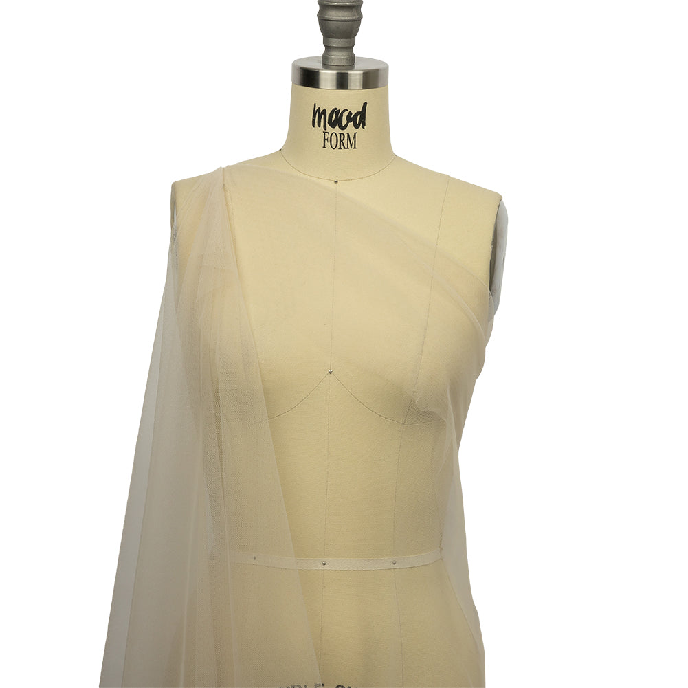 Leonardo Dark Ivory Soft Nylon Tulle - Detail Leonardo Dark Ivory Soft Nylon Tulle - Detail
