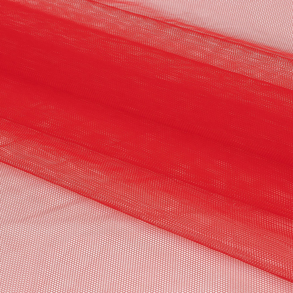 Bright Red Leonardo Soft Nylon Tulle - Full Bright Red Leonardo Soft Nylon Tulle - Full