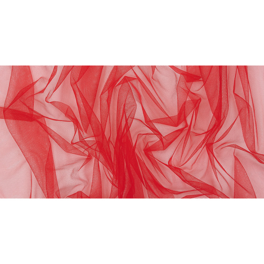 Bright Red Leonardo Soft Nylon Tulle - Drape Bright Red Leonardo Soft Nylon Tulle - Drape