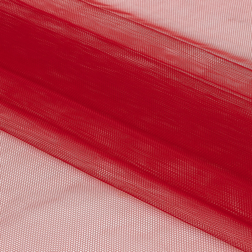 Cherry Red Leonardo Soft Nylon Tulle - Full Cherry Red Leonardo Soft Nylon Tulle - Full