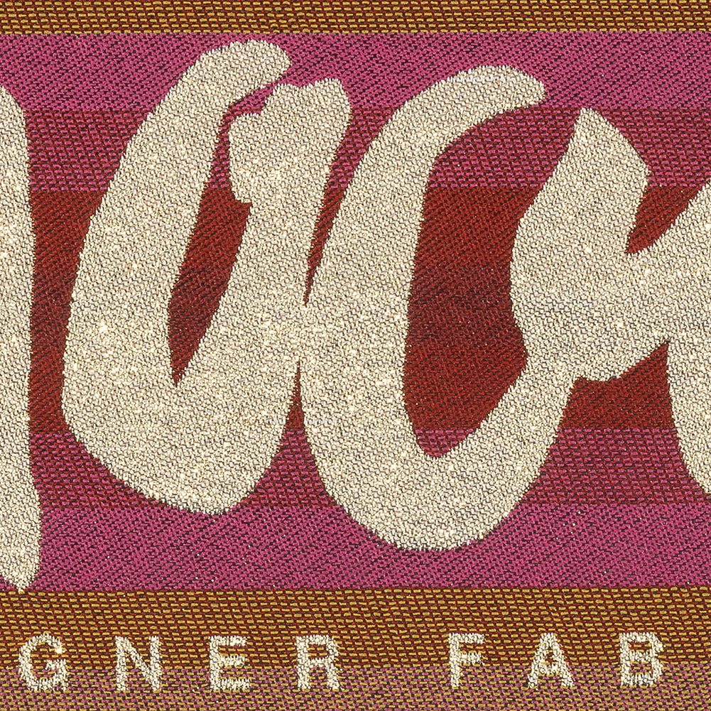 Mood Designer Fabrics Metallic Gold and Rainbow Oversized Square Patch - 18.875" Detail Mood Designer Fabrics Metallic Gold and Rainbow Oversized Square Patch - 18.875" Detail