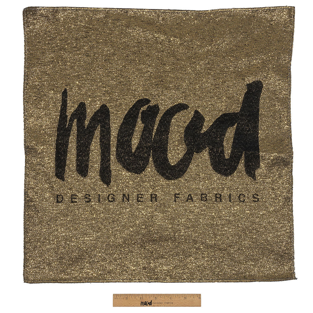 Mood Designer Fabrics Metallic Gold and Black Oversized Square Patch - 18.875" Full Mood Designer Fabrics Metallic Gold and Black Oversized Square Patch - 18.875" Full