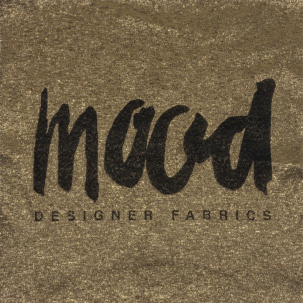 Mood Designer Fabrics Metallic Gold and Black Oversized Square Patch - 18.875" Mood Designer Fabrics Metallic Gold and Black Oversized Square Patch - 18.875"