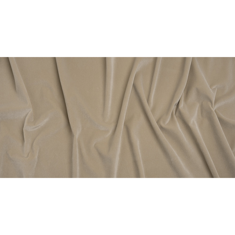 Polyester Upholstery Velvet by Crypton - Flax Polyester Upholstery Velvet by Crypton - Flax